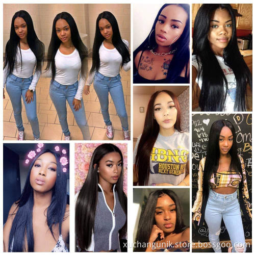 Cheap Long Length 28 30 32 34 36 Inch Brazilian Hair Bundles 100% Human Hair Weaving Extension Raw Virgin Cuticle Aligned Hair